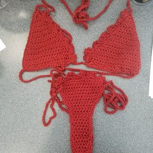 Crochet thong bikini